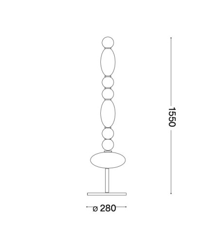 Lámpara de suelo Lumiere - pt - Ideal Lux