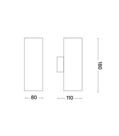 Aplique de pared Look blanco - AP2 - Ideal Lux