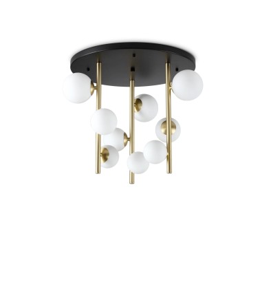 Plafón de techo Perlage blanco - PL9 - Ideal Lux