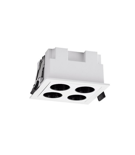 Foco empotrable LED mini Blau3 blanco 10W cuadrado 75x75 - Mantra
