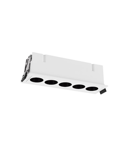 Foco empotrable LED mini Blau4 blanco 12W rectangular 147x45 - Mantra