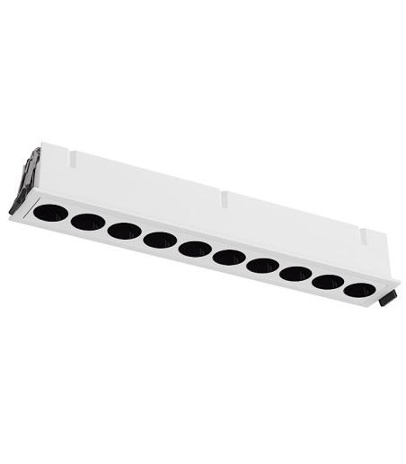 Foco empotrable LED mini Blau5 blanco 24W rectangular 280x45 - Mantra