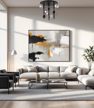 Plafón de techo Perlage gris - PL9 - Ideal Lux 2