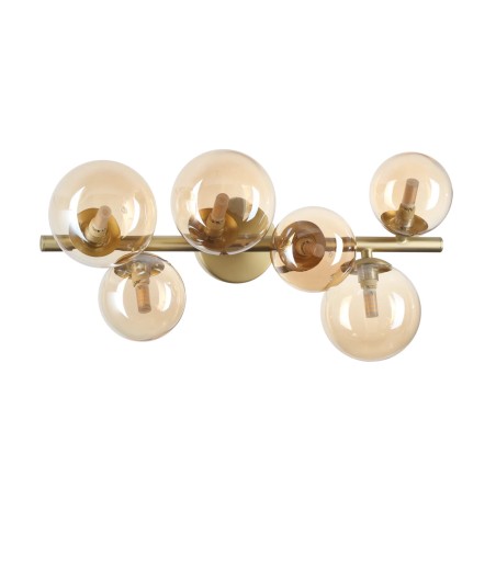 Lámpara de techo Perlage ámbar - PL6 - Ideal Lux