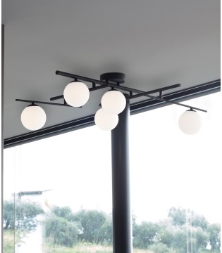 Plafón de techo Atlas negro - pl5 - Ideal Lux 2