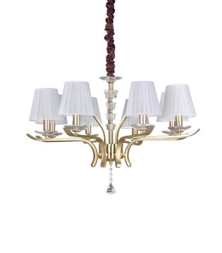 Lámpara de techo colgante Pegaso latón - sp8 - Ideal Lux