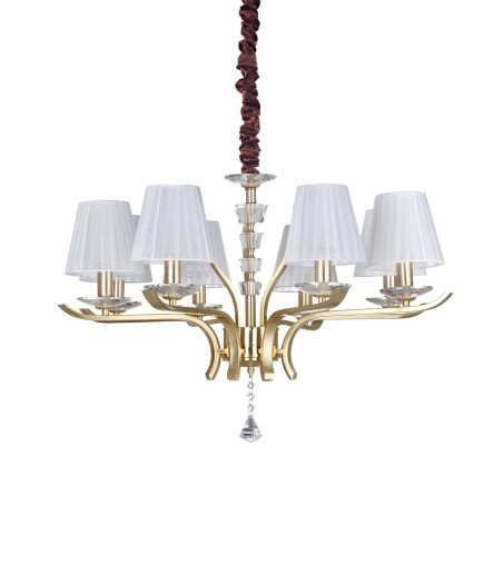 Lámpara de techo colgante Pegaso latón - sp8 - Ideal Lux