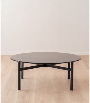Mesa centro cristal texturizado y metal - VP Interiorismo 2