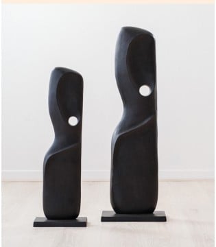Escultura abstracta metal col. Lea grande  - VP Interiorismo 2
