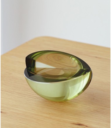 Pieza decorativa Esferas cristal verde - VP Interiorismo