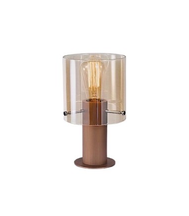 Lámpara de mesa Venize 1L cobre ambar - I3