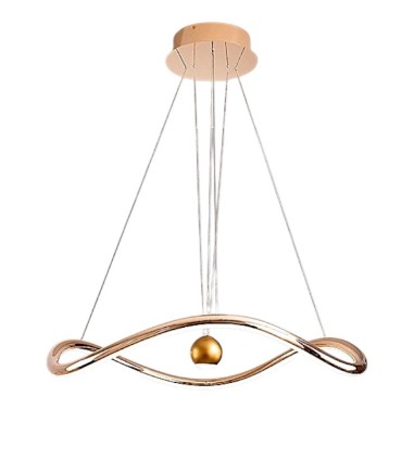 Lampara de techo colgante Romina dorado brillo - Schuller