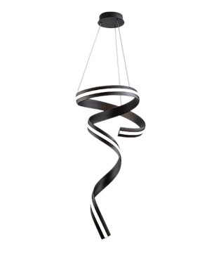 Lámpara de techo vertical Amara negro mate - Schuller