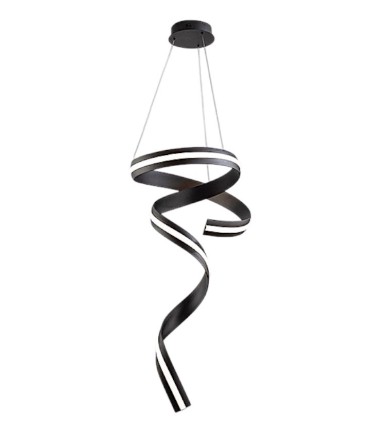 Lámpara de techo vertical Amara negro mate - Schuller