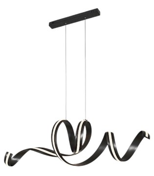 Lámpara horizontal Amara negro mate - Schuller