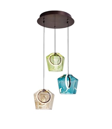 Lámpara de techo colgante Ingrid 3L colores - Schuller