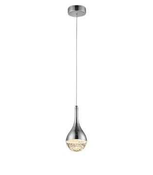 Lampara colgante Elie 1L cromo D10 - Schuller