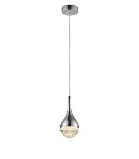 Lampara colgante Elie 1L cromo D10 - Schuller