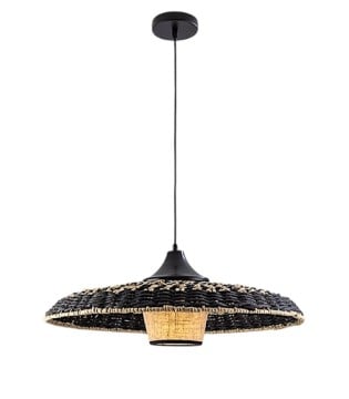 Lámpara colgante Fiji 1L negro - Schuller