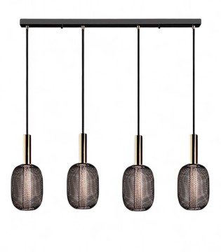 Lampara LED lineal Micron 4L oro/negro 413794 - Schuller 2