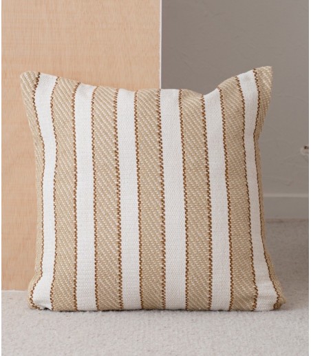 Cojín de algodón Anxa blanco beige N2 - VP Interiorismo