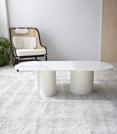 Mesa de centro Norte blanco, gris - VP Interiorismo