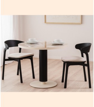 Mesa comedor-café redonda cerámico - VP Interiorismo 2