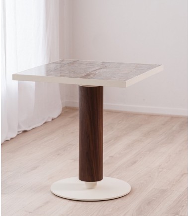 Mesa comedor-café cuadrada cerámico - VP Interiorismo