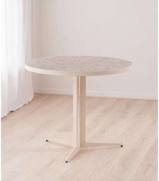 Mesa comedor-café redonda metal S1 - VP Interiorismo
