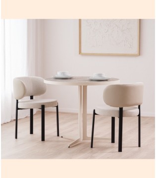 Mesa comedor-café redonda metal S1 - VP Interiorismo 2