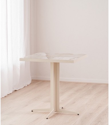 Mesa comedor-café cuadrada cerámico S1 - VP Interiorismo