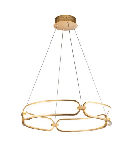 Lámpara de techo colgante Colette D60 oro rosa c/mando - Schuller