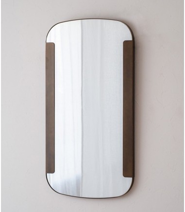 Espejo de pared rectangular marco metal - VP Interiorismo