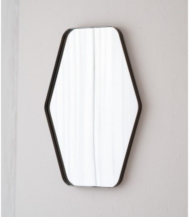 Espejo de pared facetado metal - VP Interiorismo