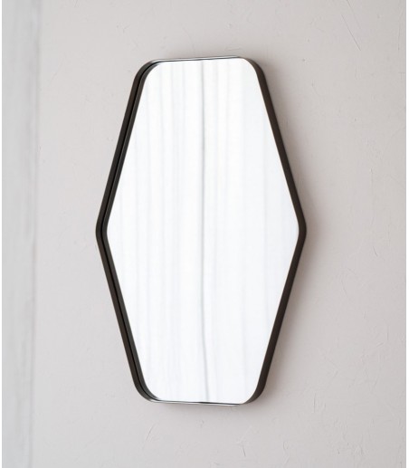 Espejo de pared facetado metal - VP Interiorismo