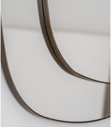 Espejo de pared marco metal paralelo - VP Interiorismo