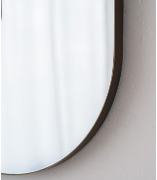 Espejo de pared cuadrado doble metal - VP Interiorismo 2