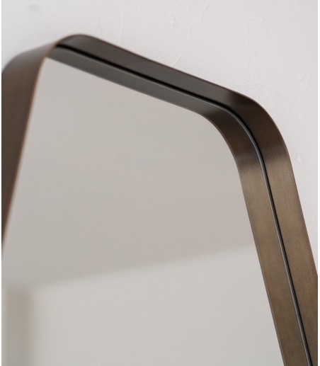 Espejo de pared facetado metal - VP Interiorismo