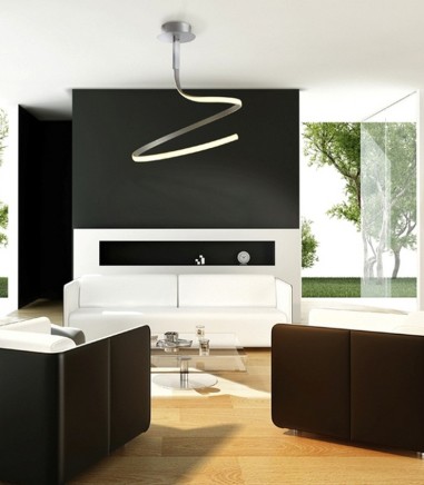 Lámpara de techo LED NUR 30W Simple plata Mantra