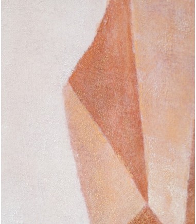 Cuadro abstracto sombras en ocre N2 - VP Interiorismo