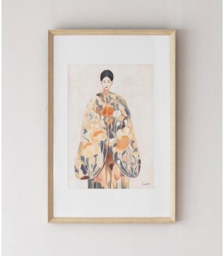 Cuadro mujer Oriente cristal N4 - VP Interiorismo