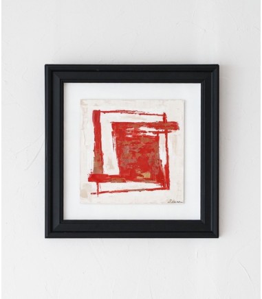 Cuadro abstracto rojo - VP Interiorismo