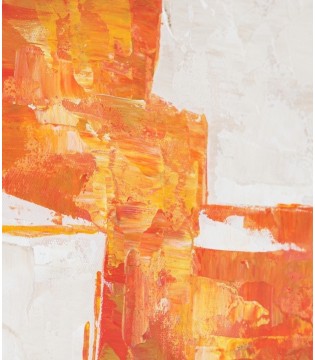 Cuadro abstracto naranja - VP Interiorismo 2