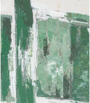 Cuadro abstracto verde - VP Interiorismo 2