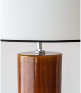 Lámpara de mesa Nela cerámica amarillo dorado - VP Interiorismo 2