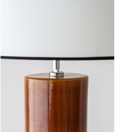 Lámpara de mesa Nela cerámica amarillo dorado - VP Interiorismo