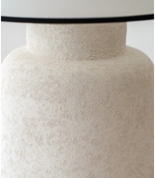 Lámpara de mesa Cerámica Baia blanco textura - VP Interiorismo 2