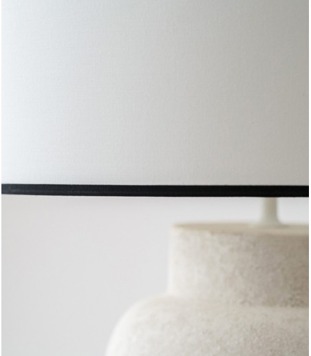 Lámpara de mesa Cerámica Baia blanco textura - VP Interiorismo