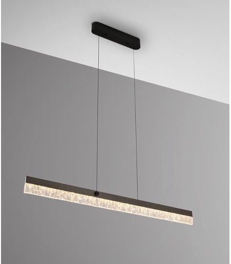 Lámpara de techo colgante Ixias gris negro - Schuller
