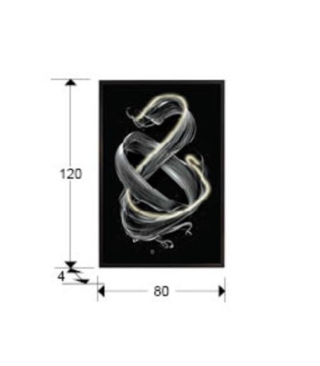 Cuadro Cinetic con luz led 80x120cm  - Schuller